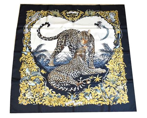 hermes silk scarf leopard|Hermes scarves catalogue.